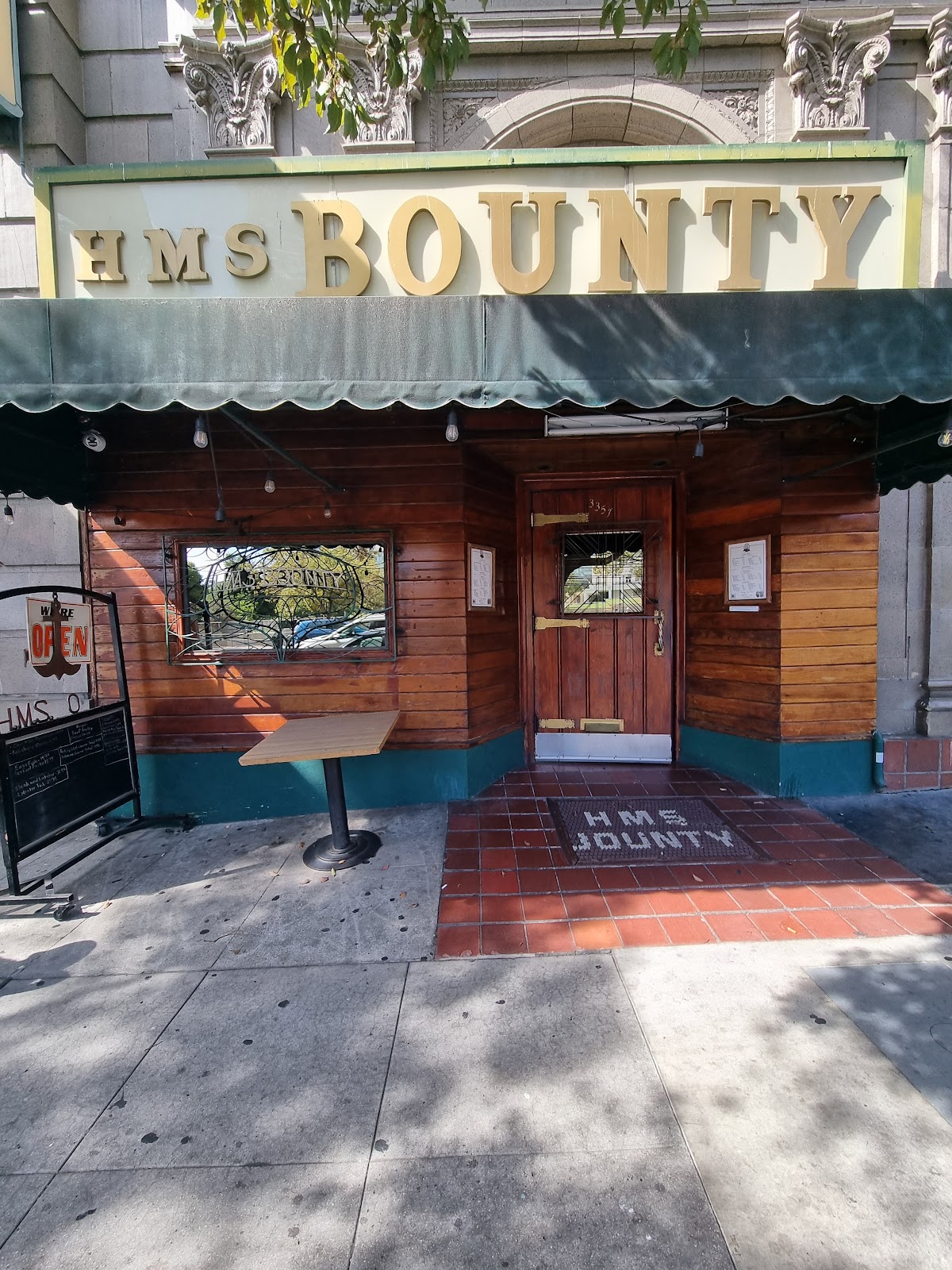 Old wooden pub room