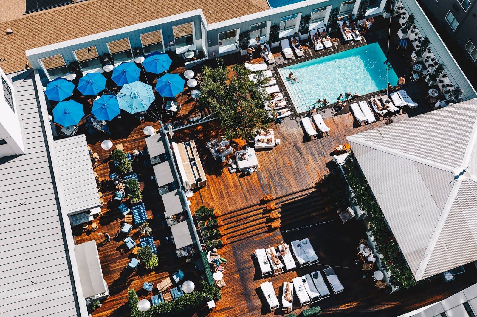 Skybar at Mondrian Los Angeles bar interior