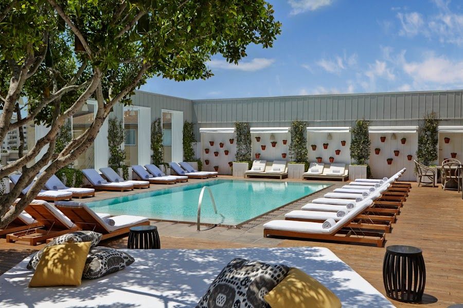 Skybar at Mondrian West Hollywood atmosphere
