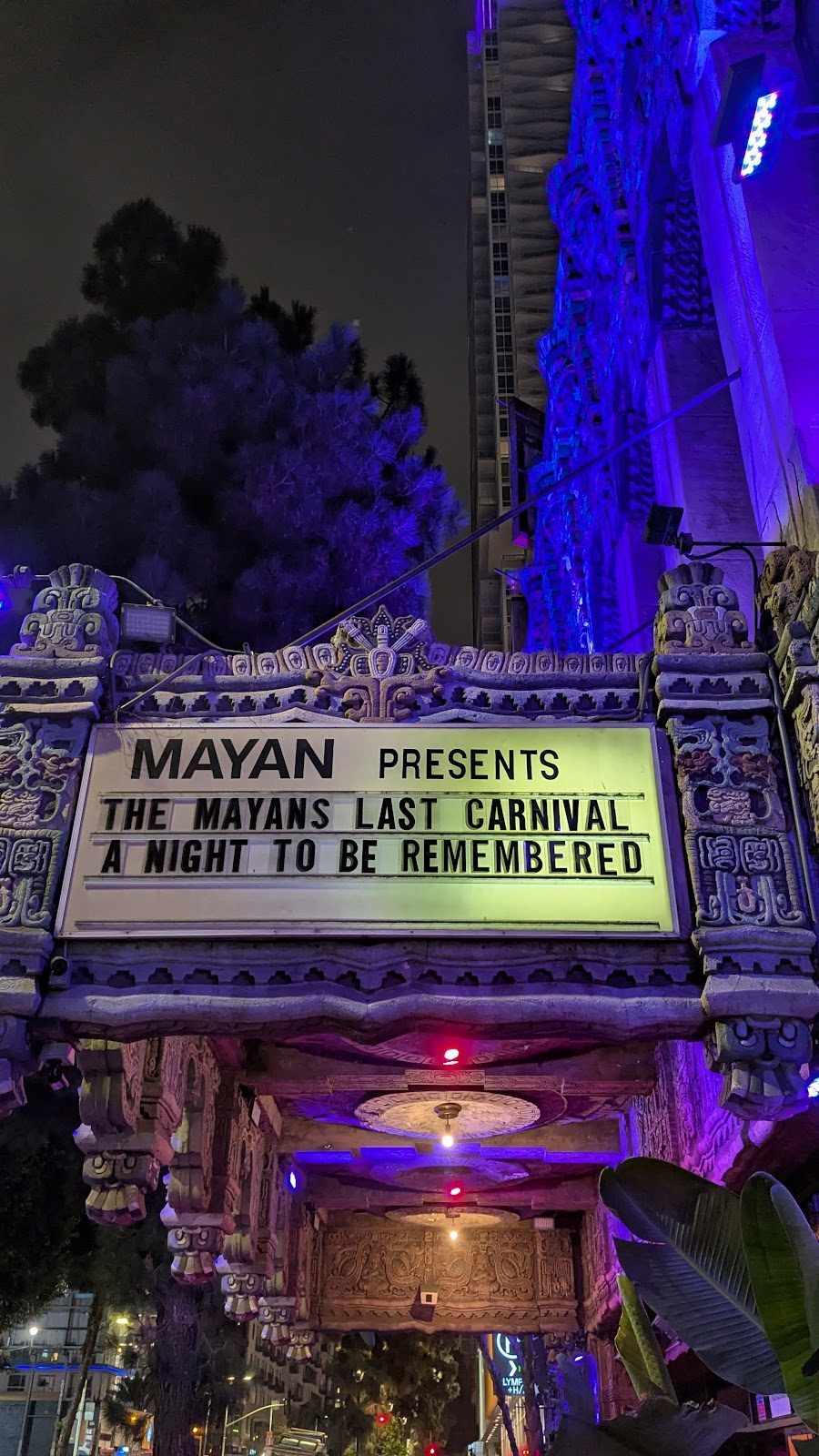 Mayan Theatre Bar cocktail at the bar