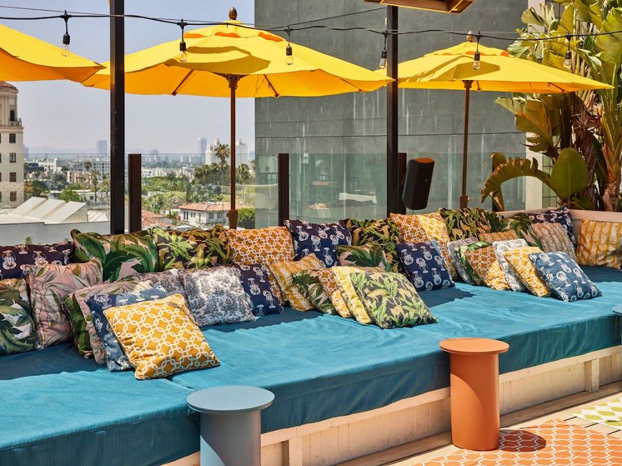 The Rooftop at Mama Shelter Hollywood atmosphere