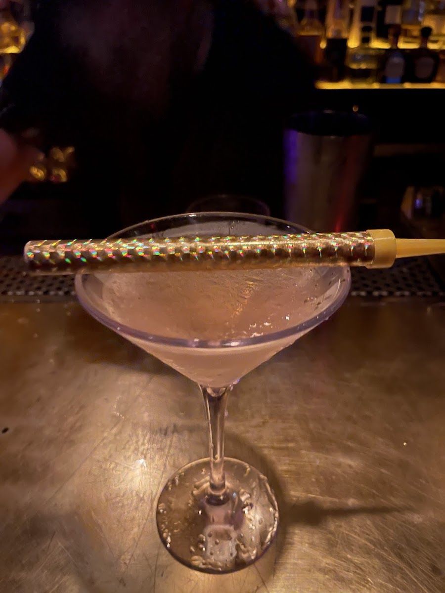 The Warwick cocktail at the bar