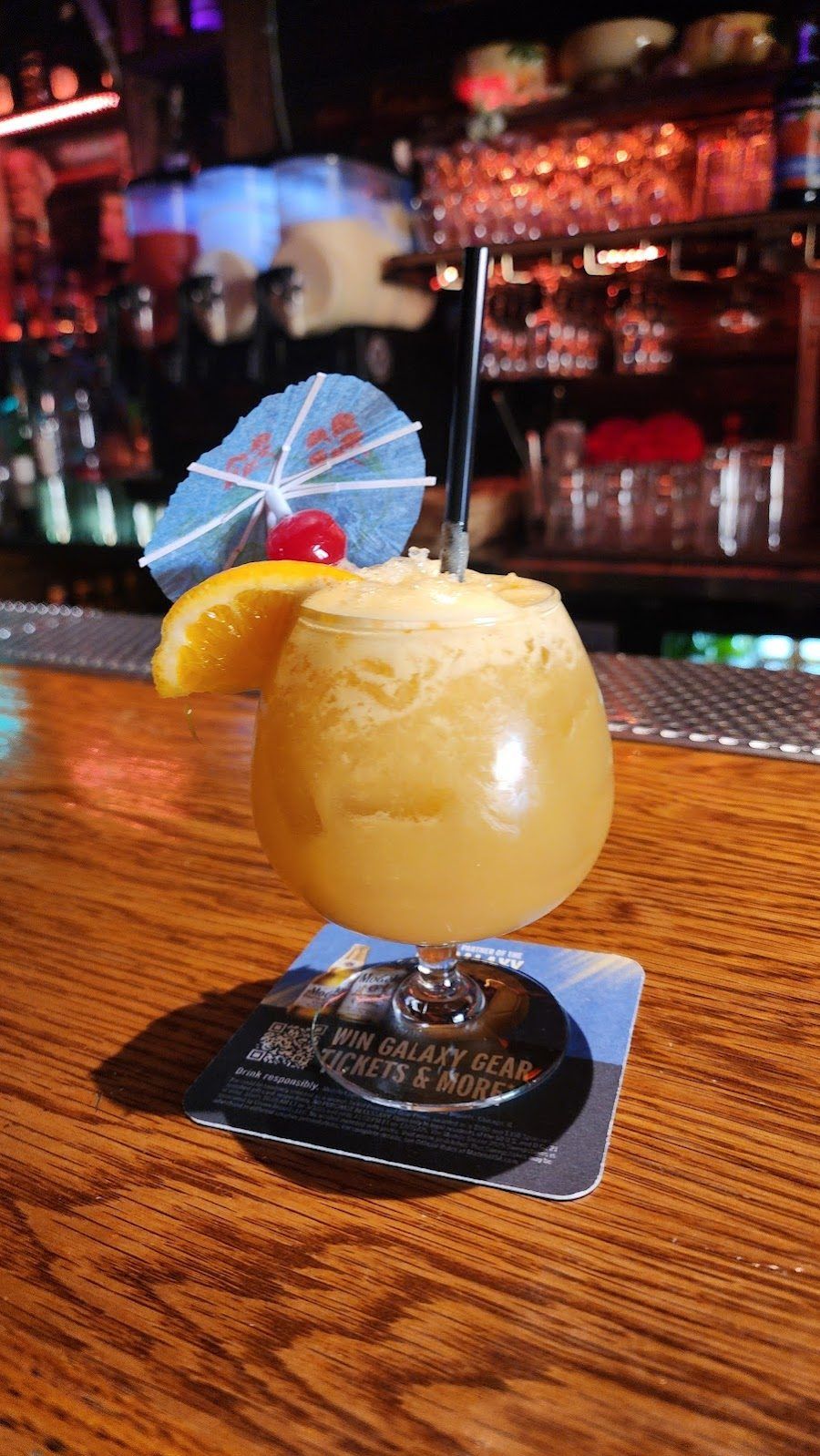 Tiki No cocktail at the bar