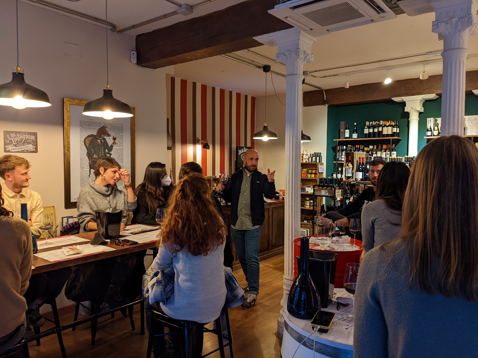 Wine and bar counter