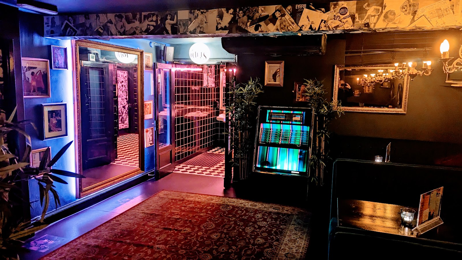 Basement speakeasy booths at Behind Closed Doors Manchester