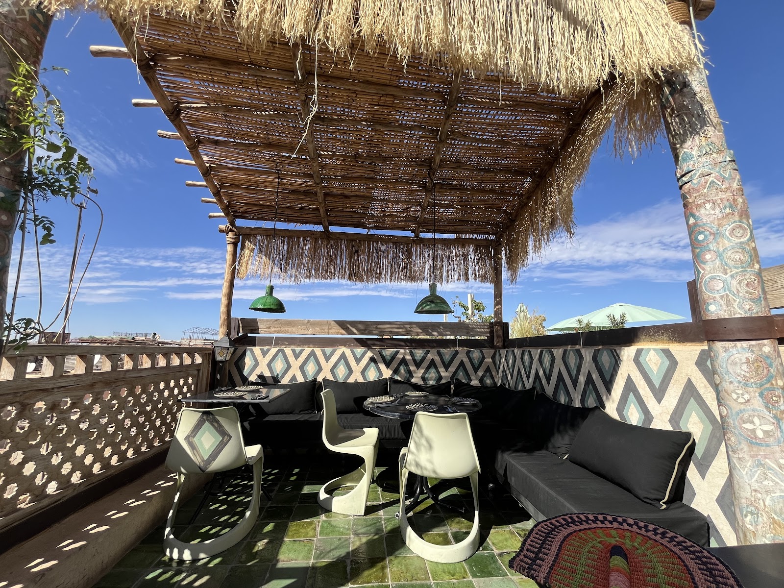 African Chic live music bar interior near Hivernage, Marrakech