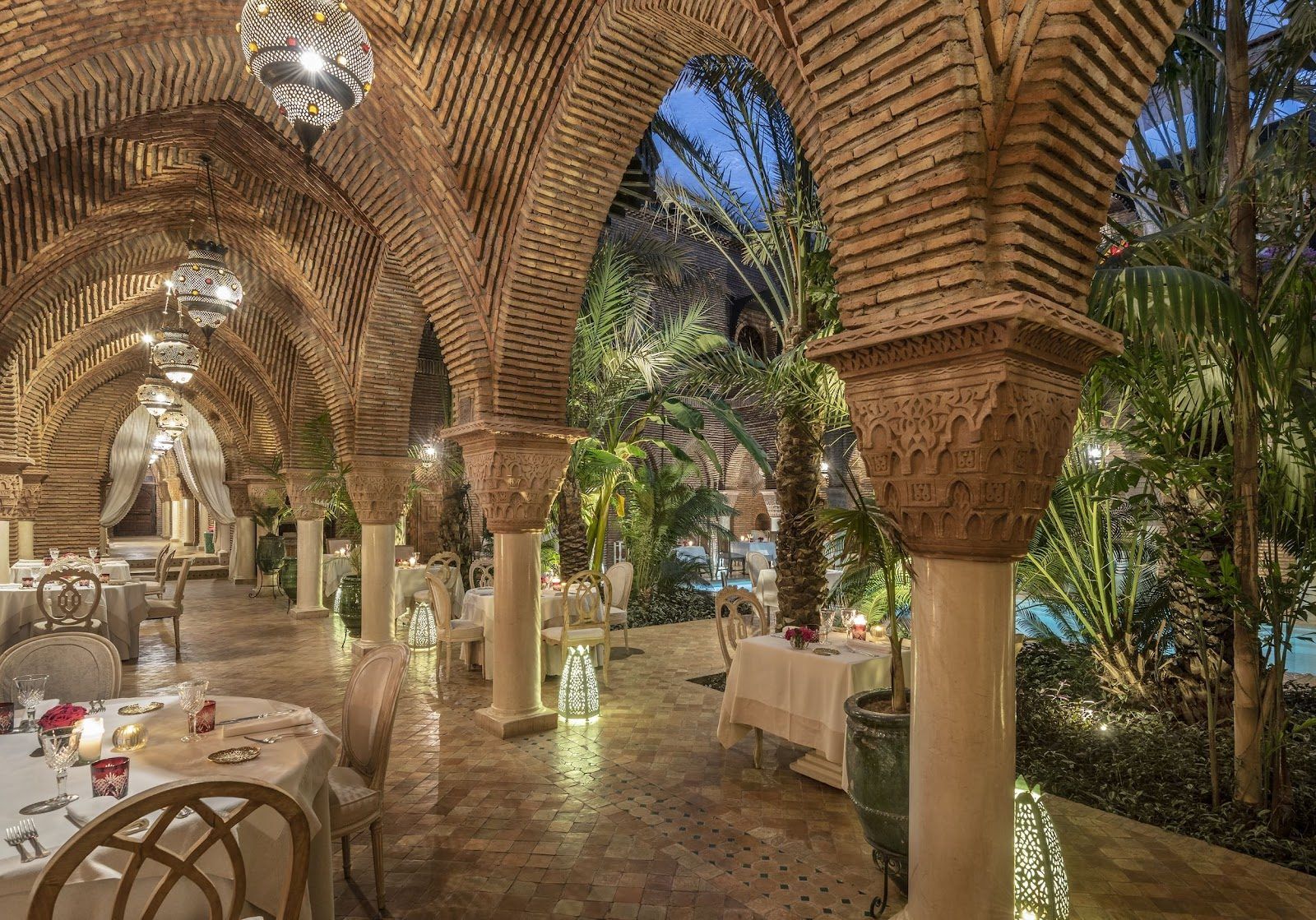 Bar Medina Rooftop at La Sultana Marrakech bar interior