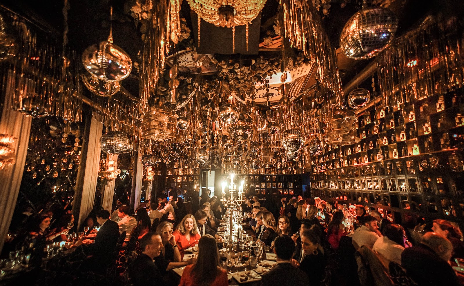 Moroccan supper club interior