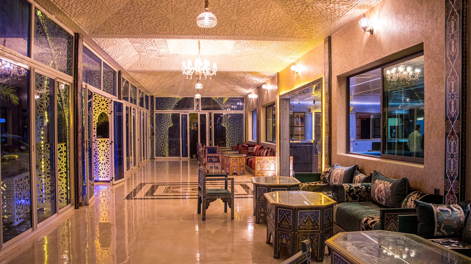 La Skala Cafe Marrakech bar interior