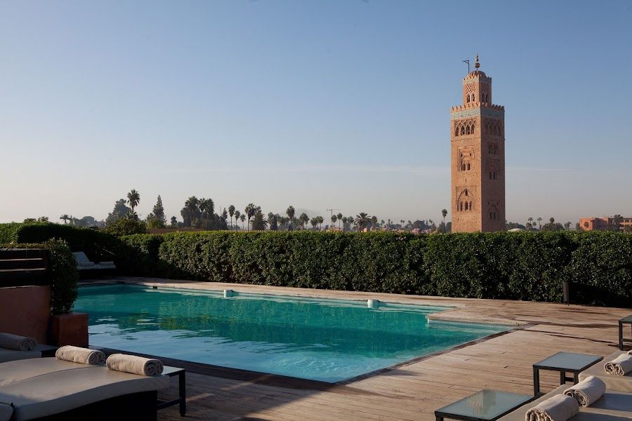 Les Jardins de la Koutoubia Bar cocktail at the bar