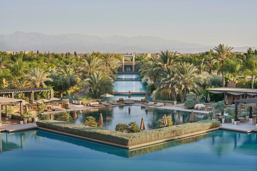Le Bar at Mandarin Oriental Marrakech cocktail at the bar