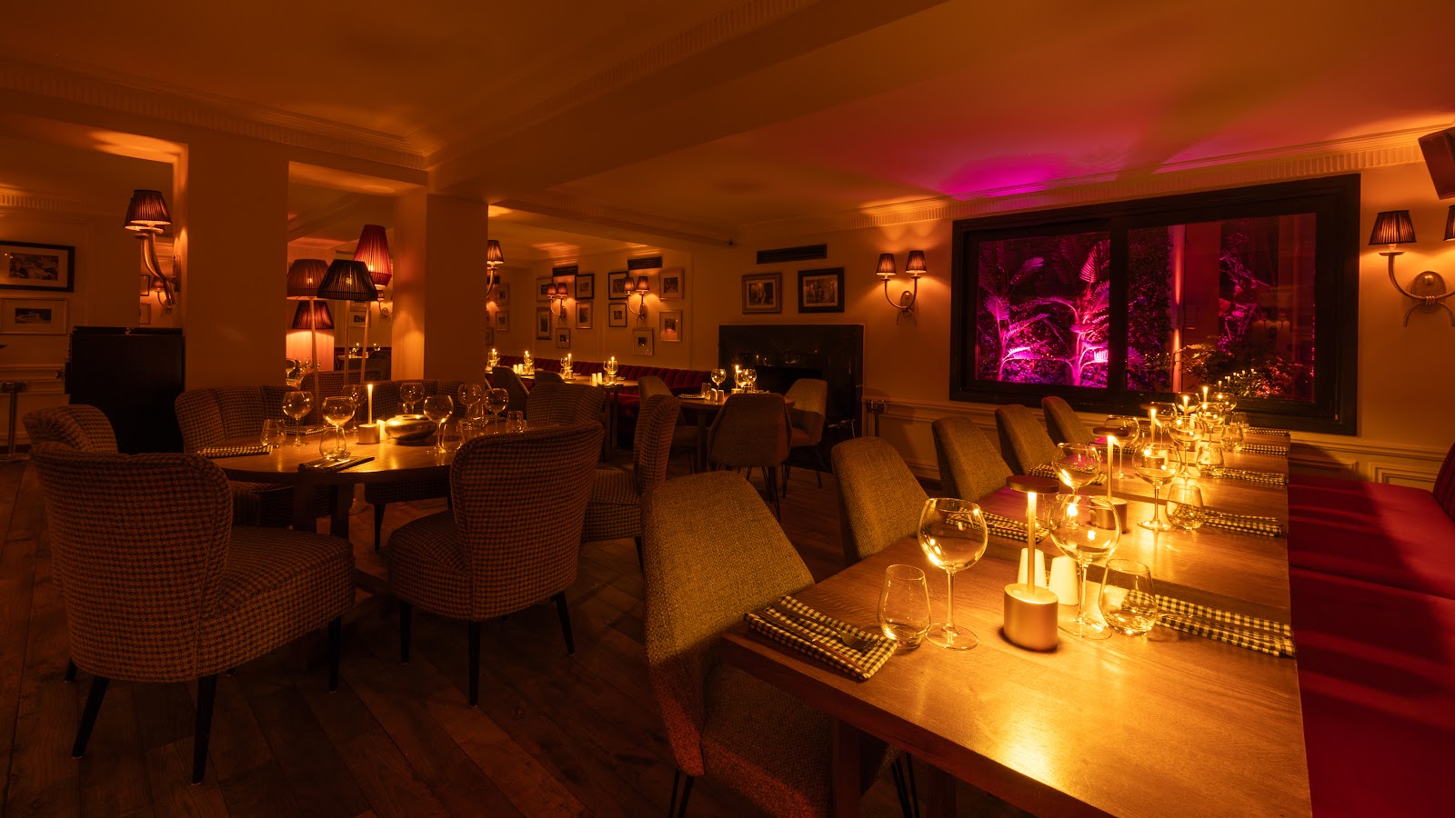 Stage and lounge seating in a music venue