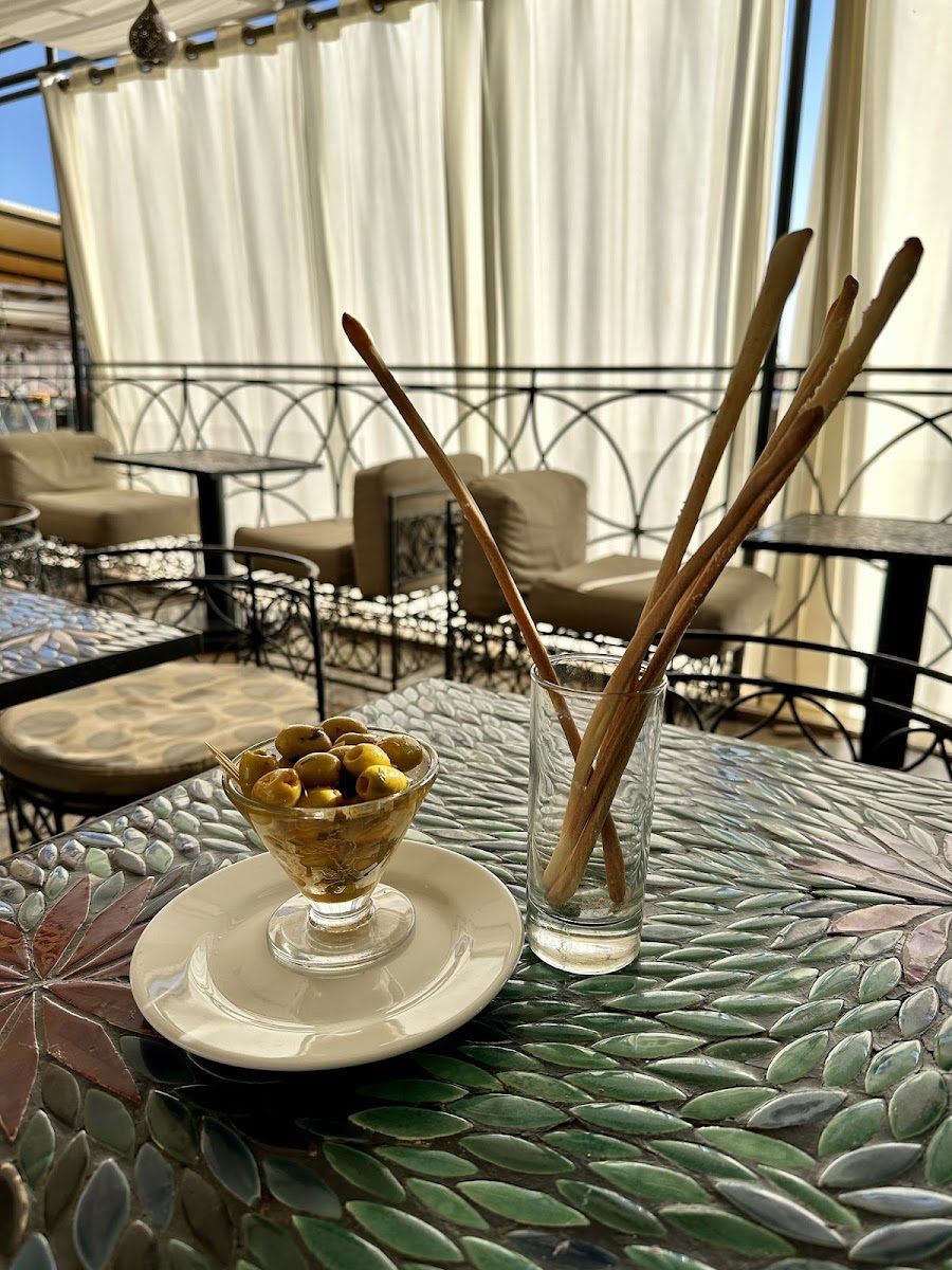 Cafe Arabe Rooftop Marrakech interior