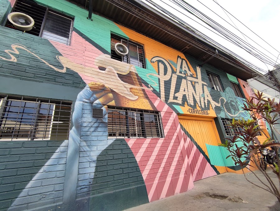 La Planta Cerveceria craft beer pour