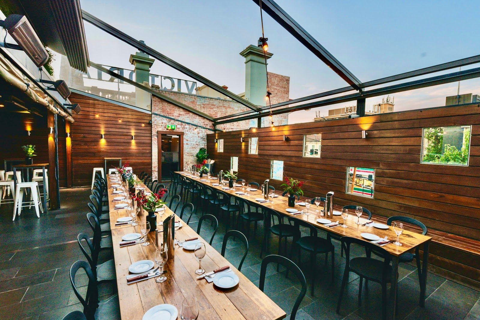 Arcadia Rooftop Melbourne bar interior