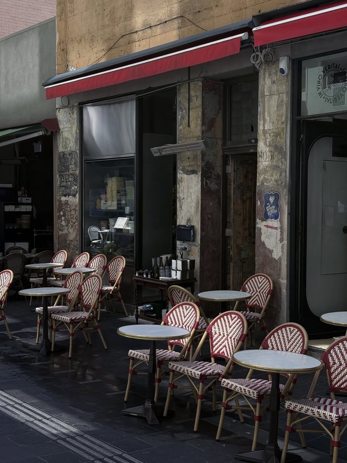 Dim bar interior with warm light