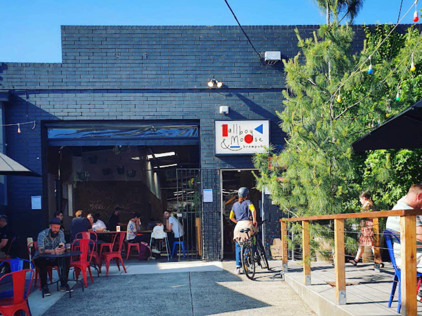 Craft beer taps at Tallboy and Moose