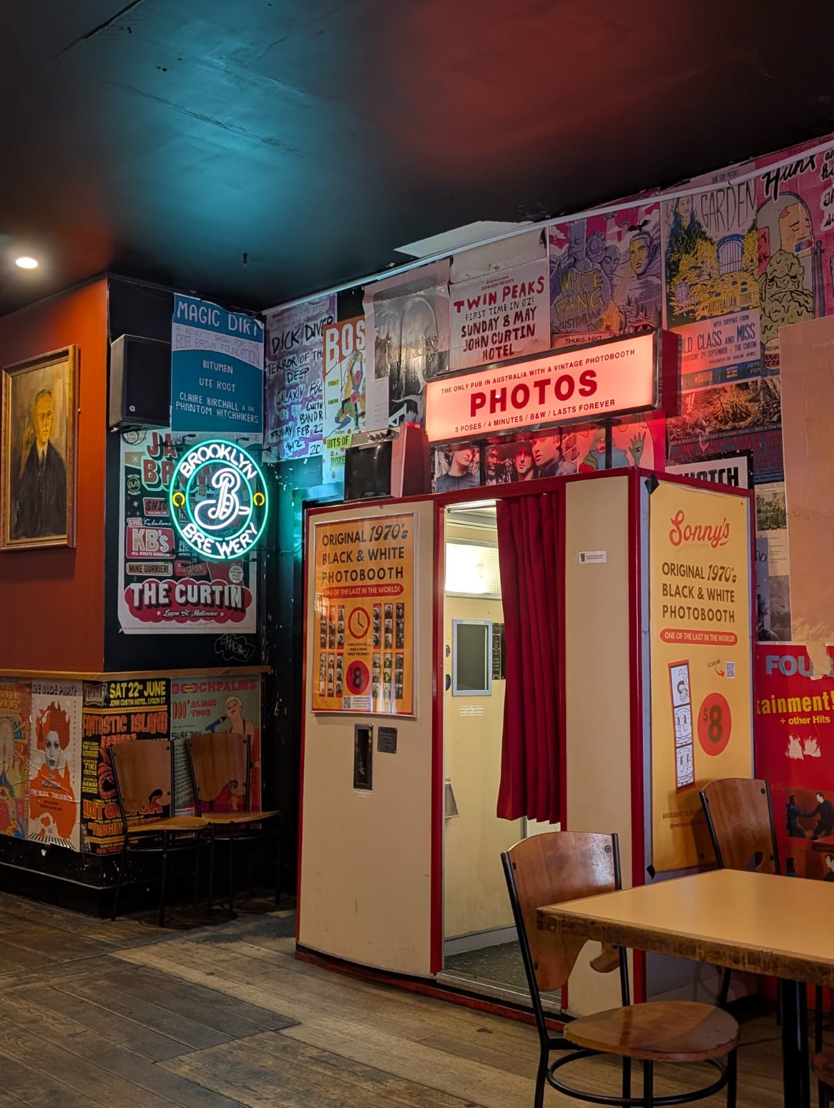 The John Curtin Hotel Melbourne bar interior