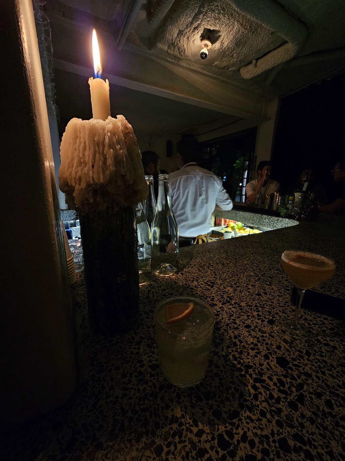 Late night bar scene