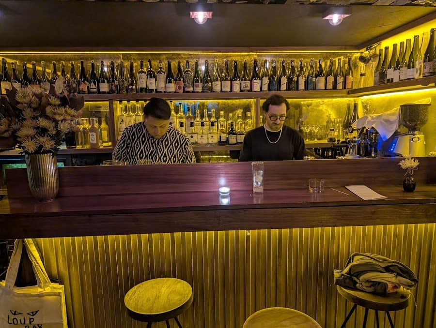 Loup Bar cocktail at the bar