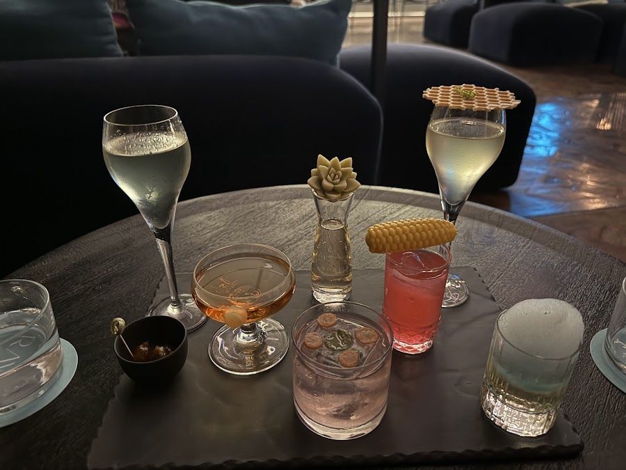 Rayo Cocktail Bar cocktail at the bar