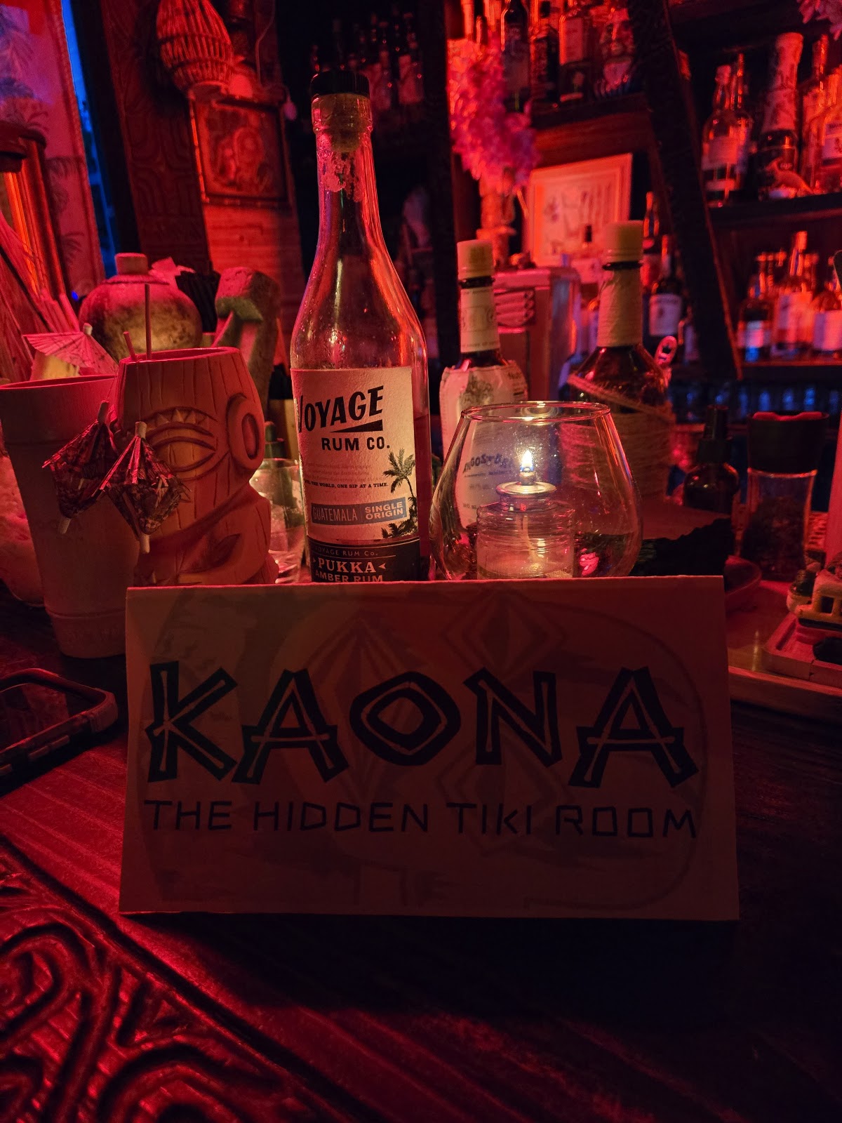 Late night bar scene