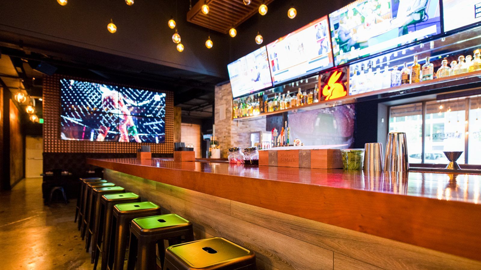 Tale of the Tape Sports Bar Miami bar interior