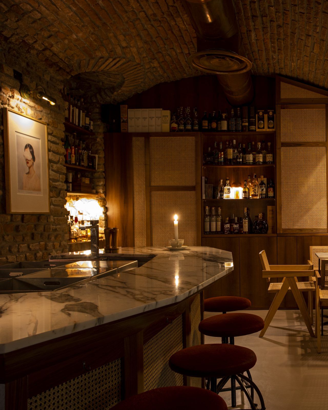 1930 Speakeasy Milan bar interior