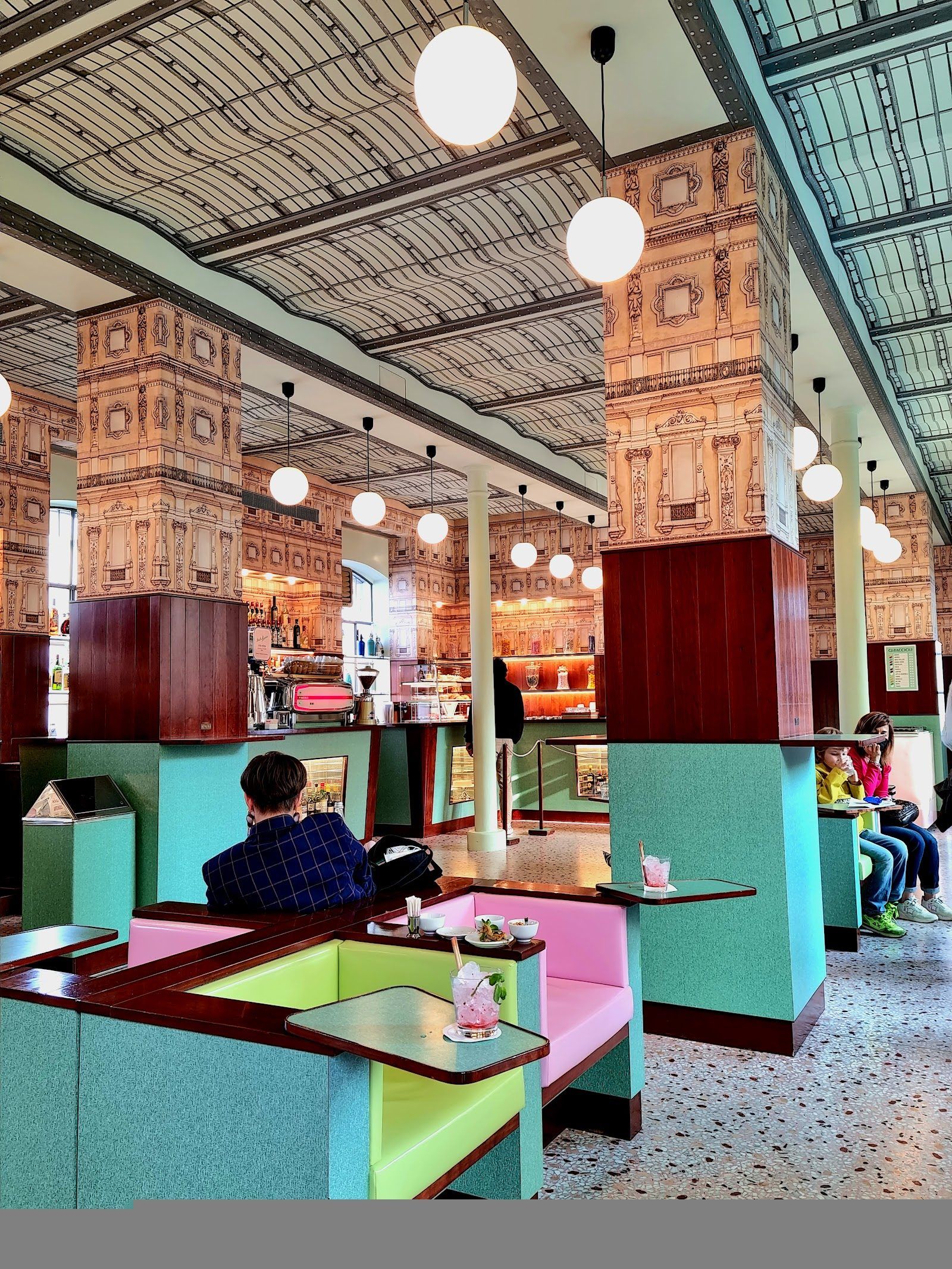 Bar Luce at Fondazione Prada Milan bar interior