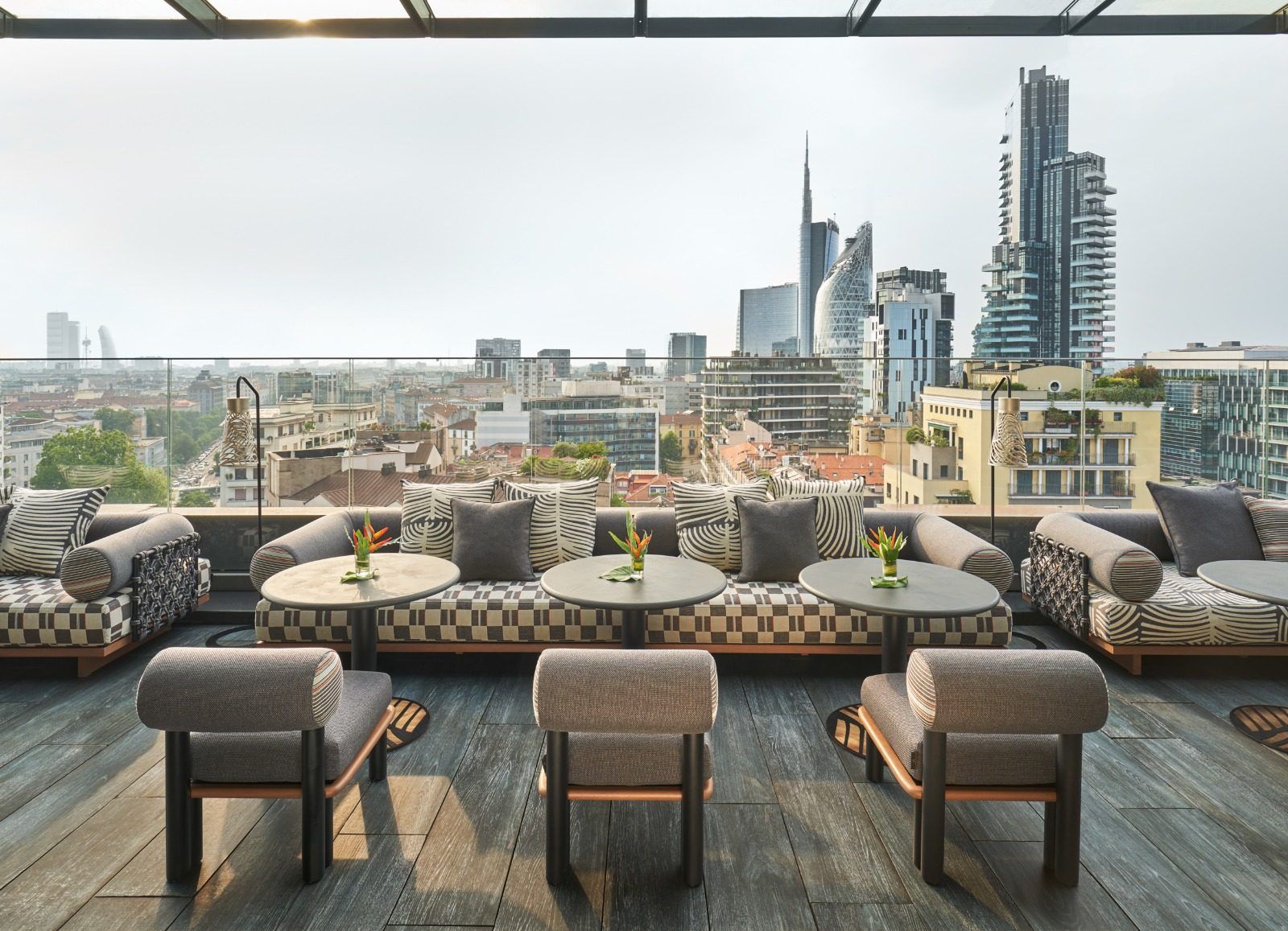 Radio Rooftop ME Milan Milan bar interior