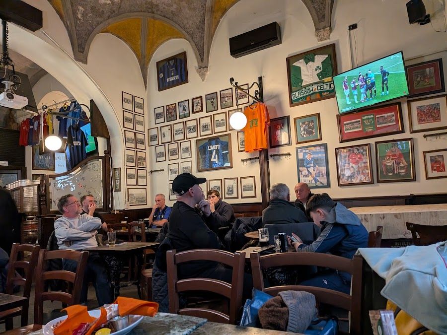 The Football English Pub cocktail at the bar
