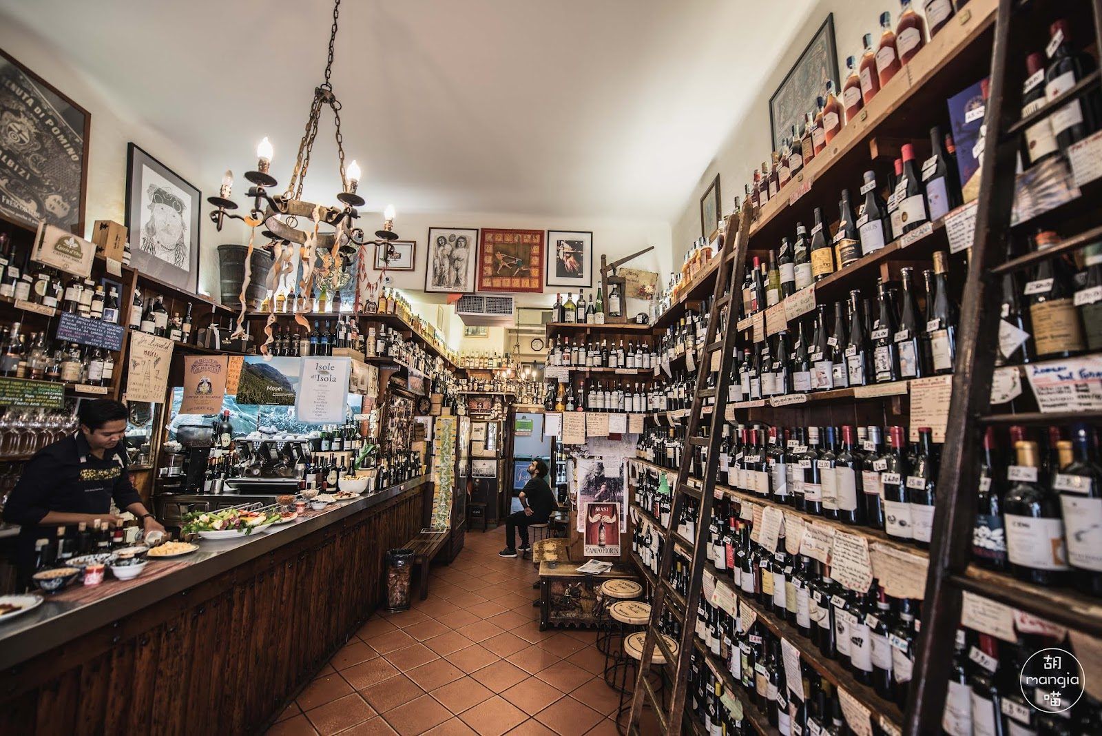 Cantine Isola Brera Milan bar interior