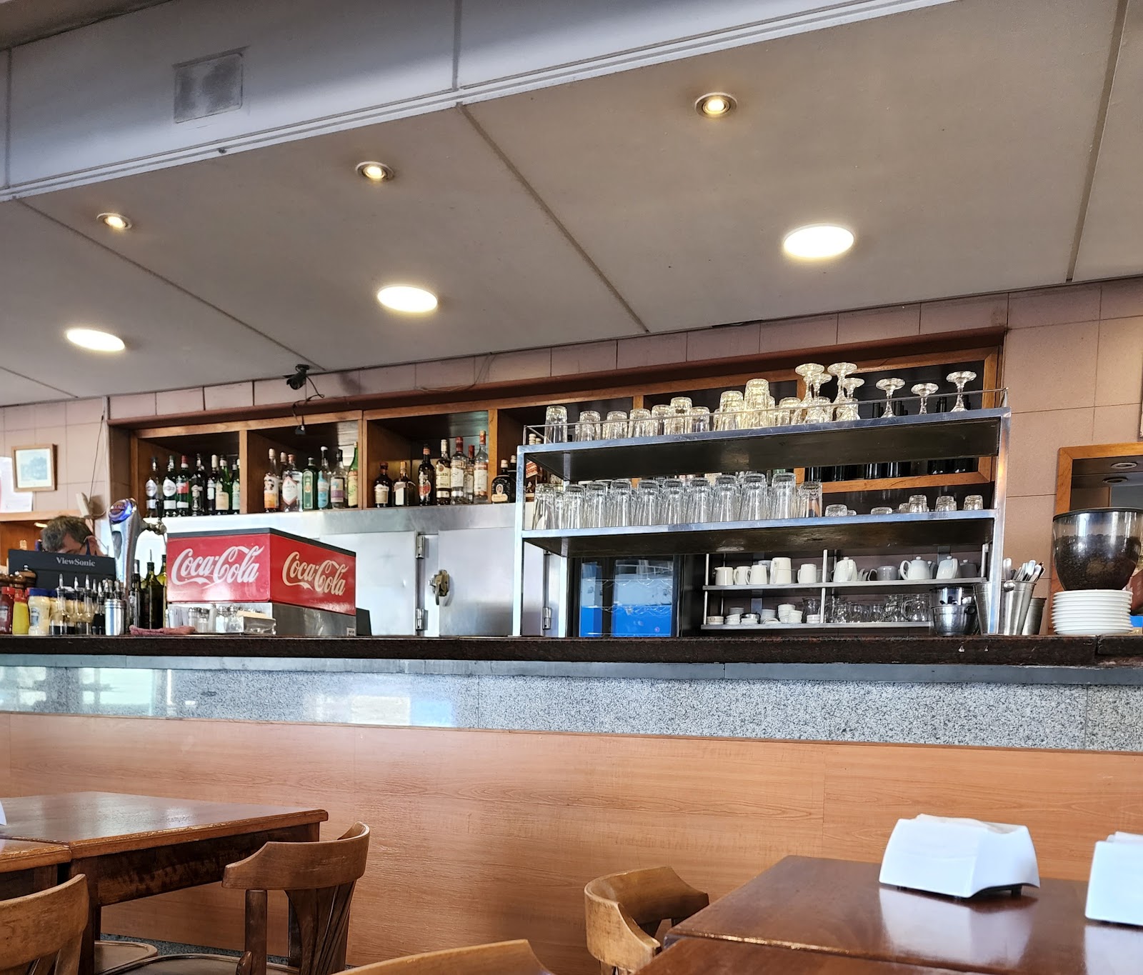 Traditional pub interior with wood