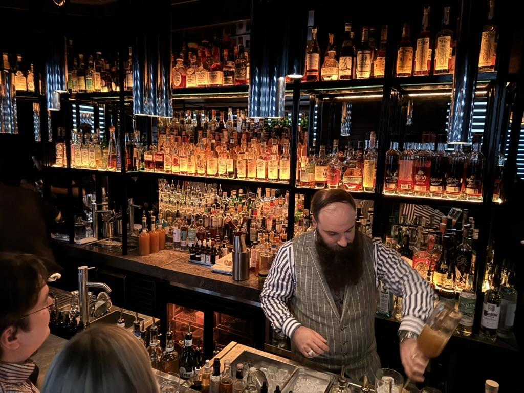 Intimate bar setting