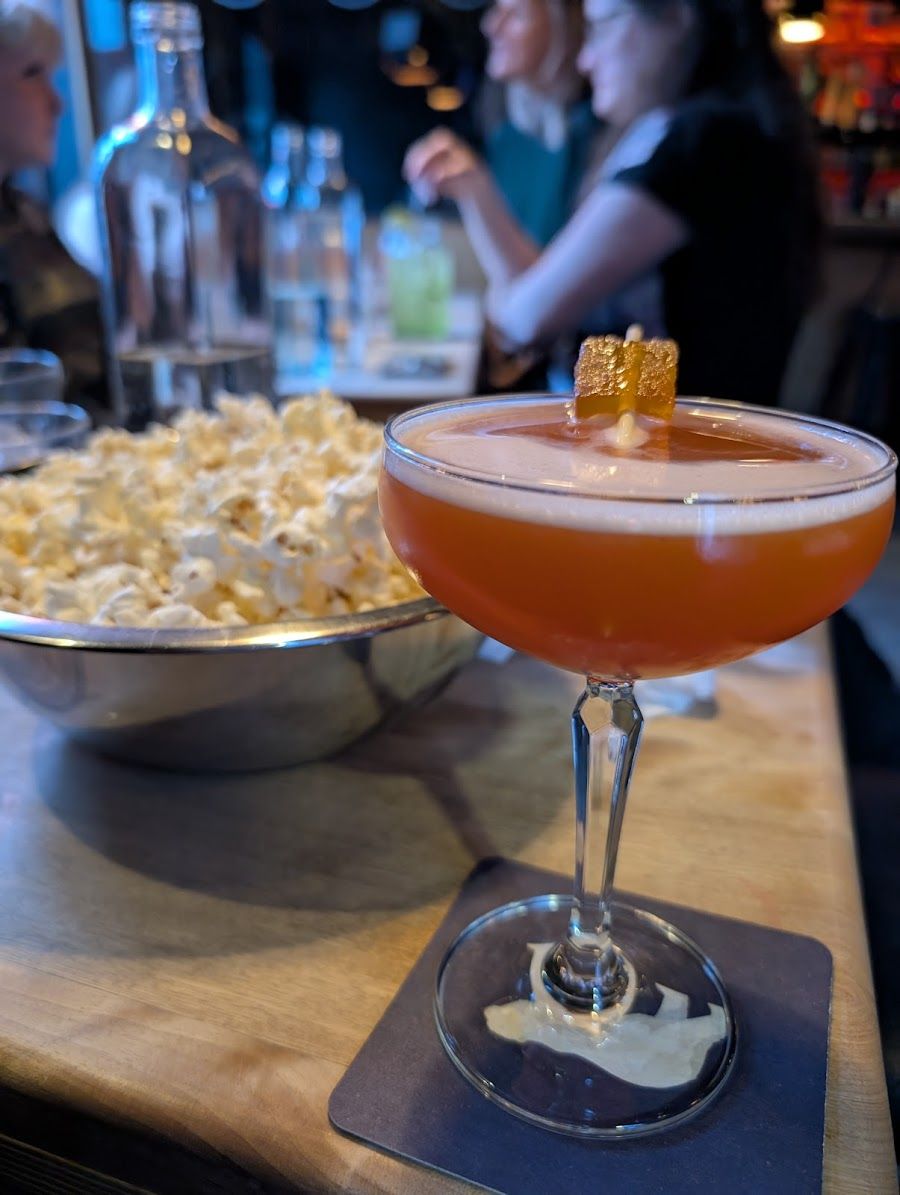 La Distillerie cocktail at the bar