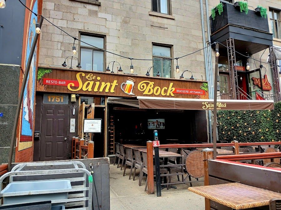 Pub Le Saint-Bock Latin Quarter atmosphere