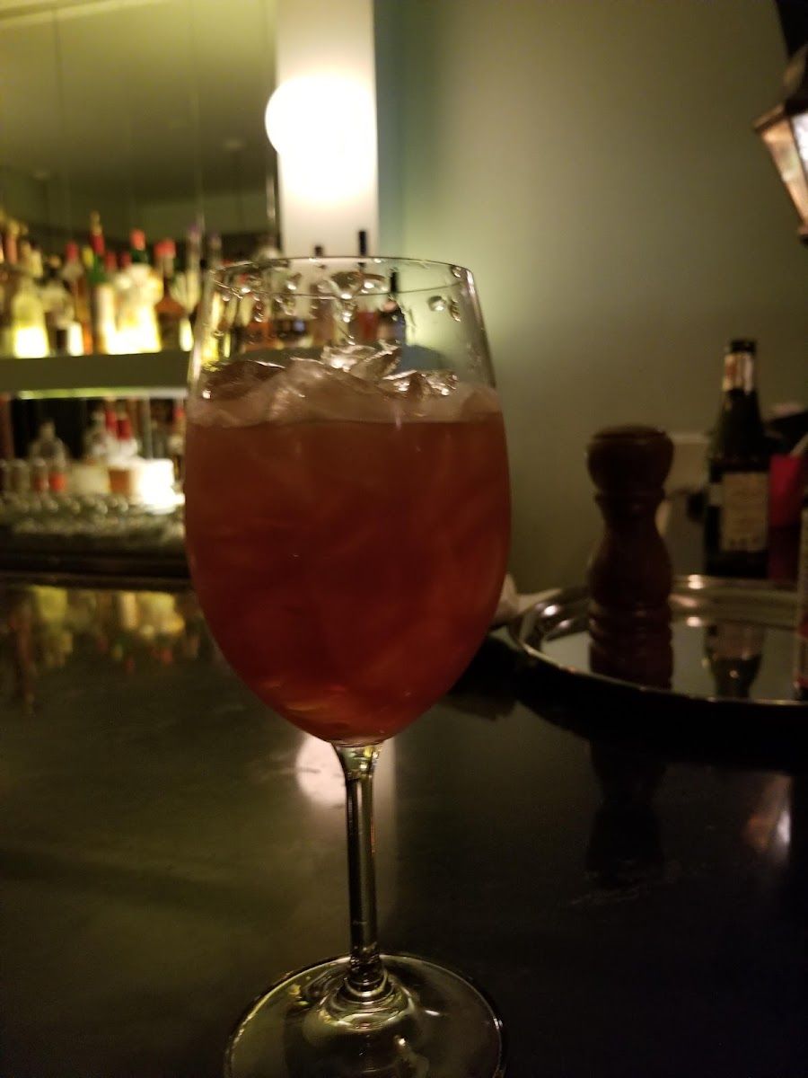 Mr Jefferson cocktail at the bar