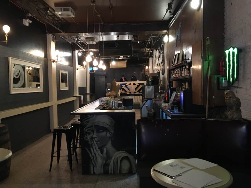 The Blue Dog Motel Montreal bar interior