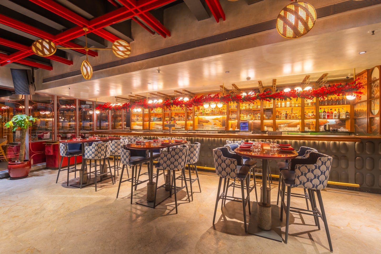 Foo Pan Asian Mumbai bar interior