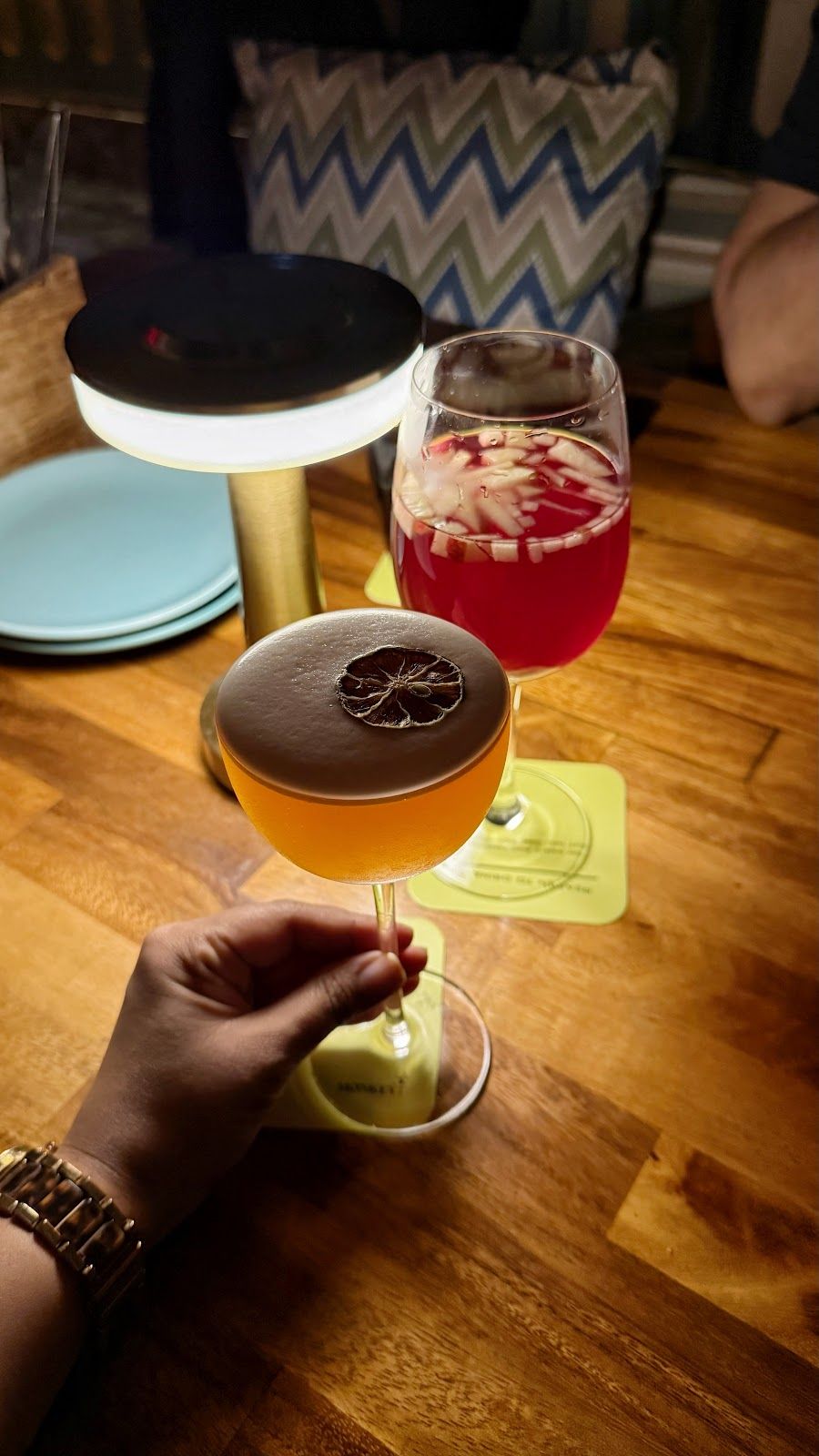 Monkey Bar Tea Lounge cocktail at the bar
