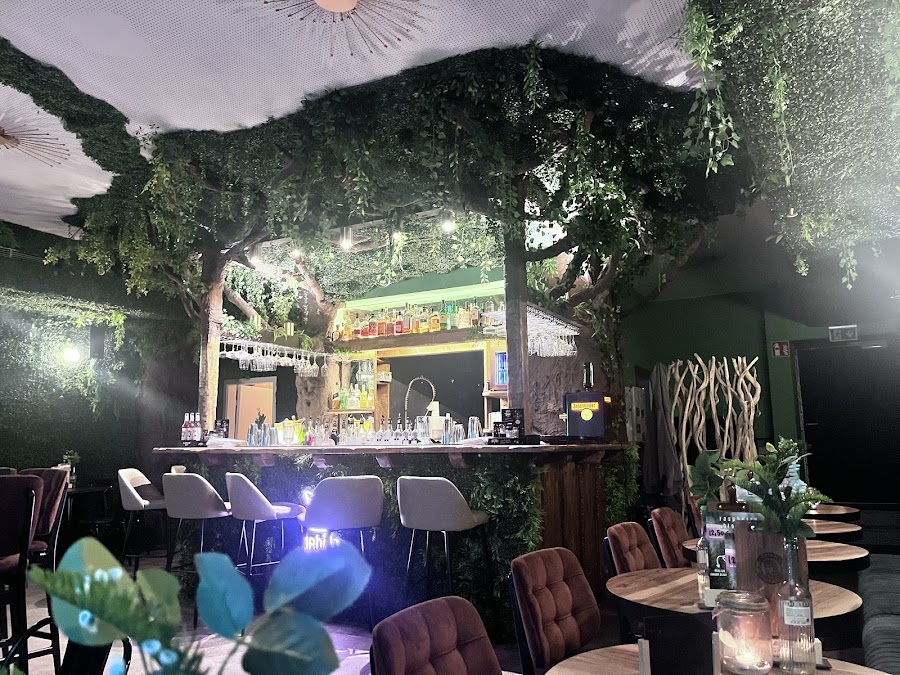 Geholz Bar plant-filled cocktail room, Maxvorstadt Munich