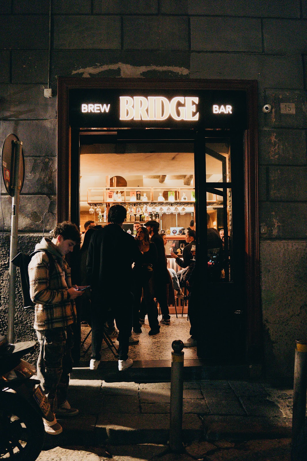 Bridge Brew Bar pub tables