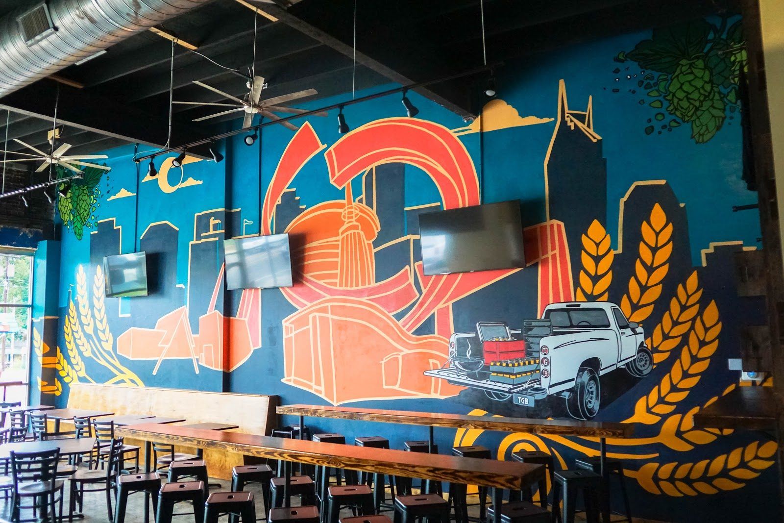 TailGate Brewery East Nashville bar interior