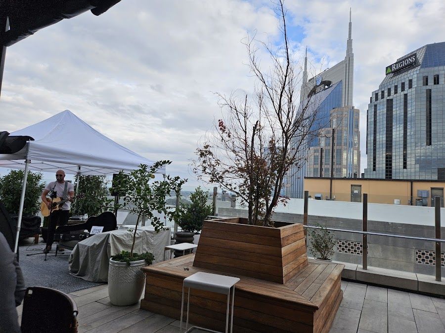 Rare Bird Rooftop at The Joseph cocktail at the bar