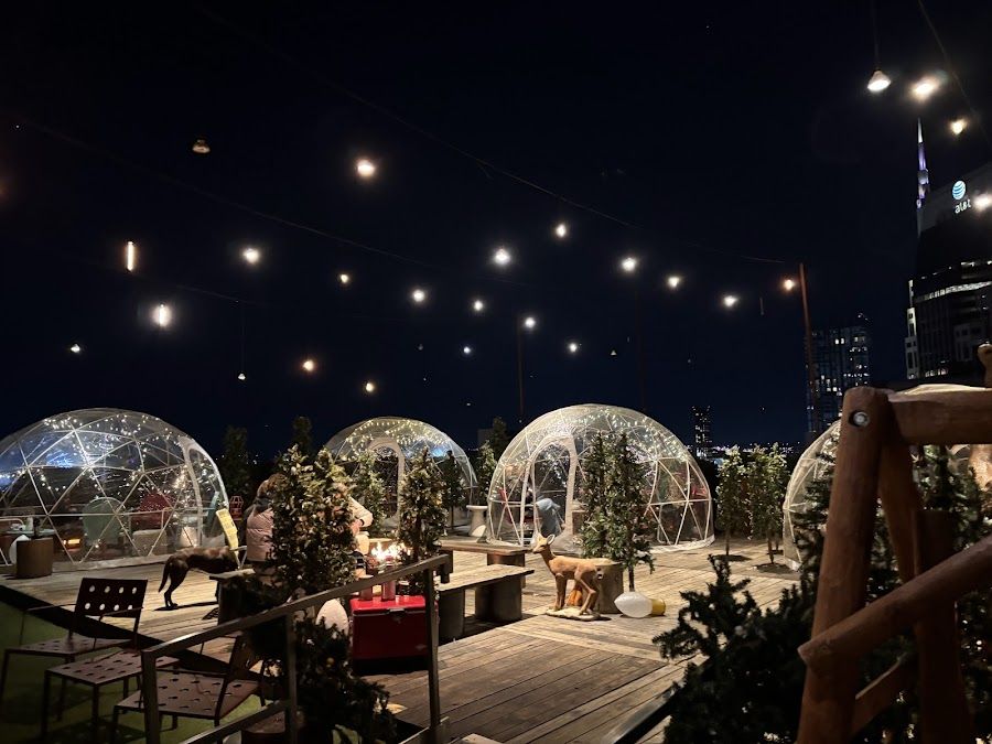 Rooftop Lounge at Bobby Hotel Downtown atmosphere