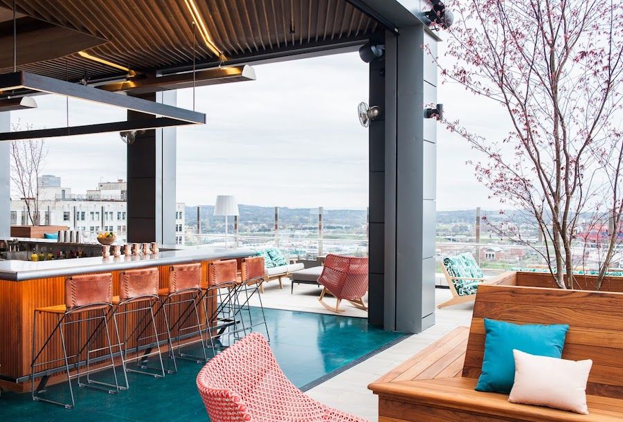 Stillwater Rooftop cocktail at the bar