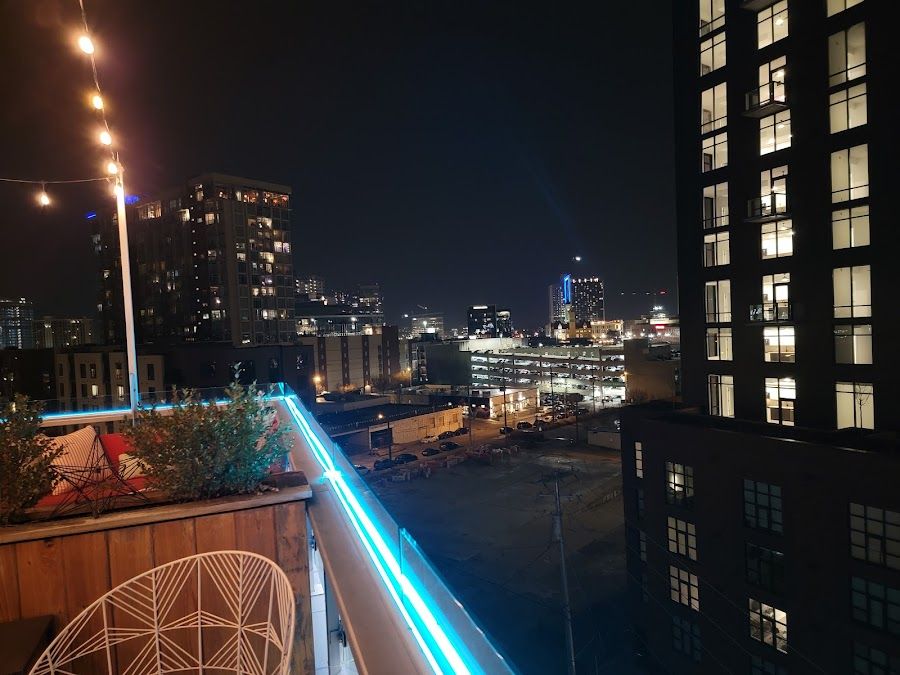 UP Rooftop Lounge Nashville interior