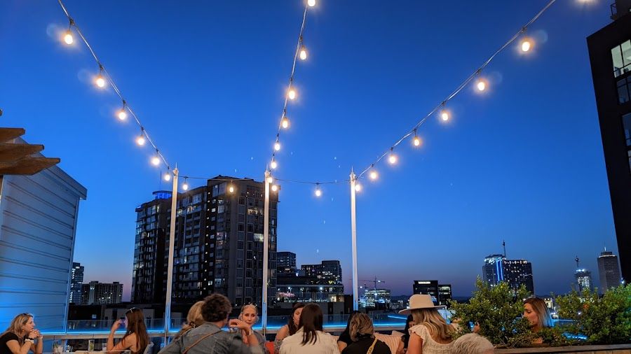 UP Rooftop Lounge cocktail at the bar