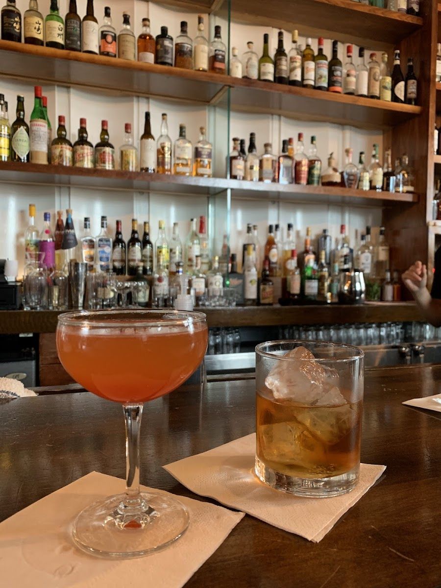 Cure French Rose Sour bar service