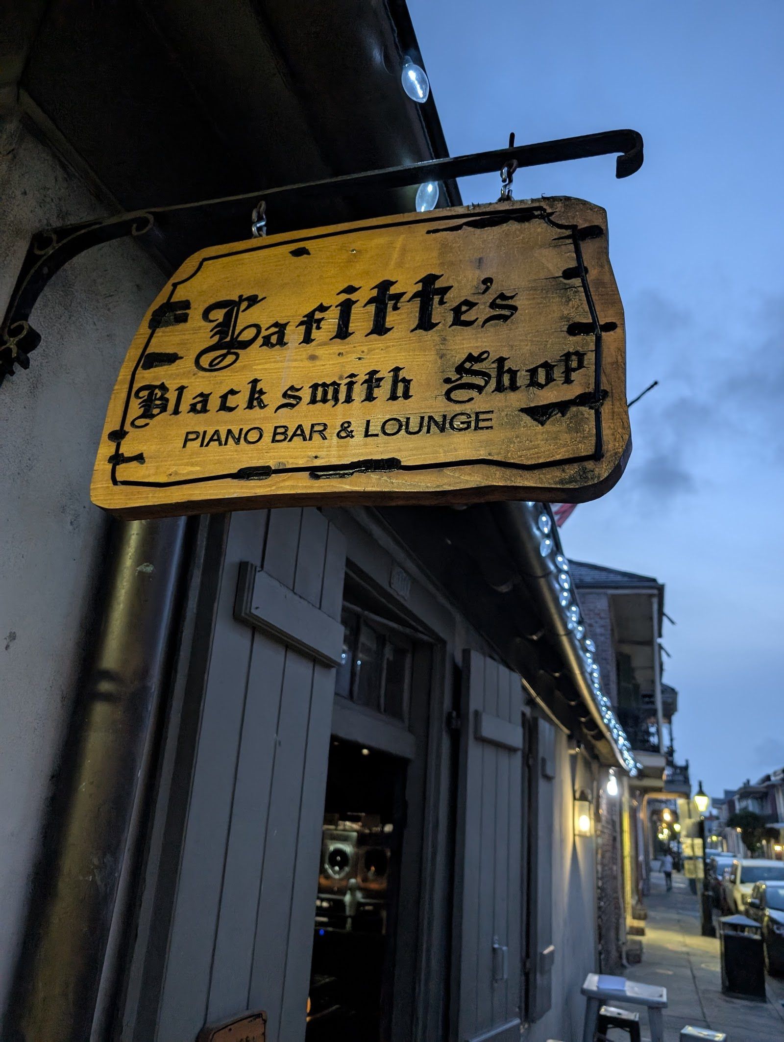 Lafitte's Blacksmith Shop New Orleans bar interior